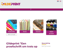 Tablet Screenshot of gildeprint.nl